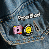 Paper Shoot Logo Enamel Pin